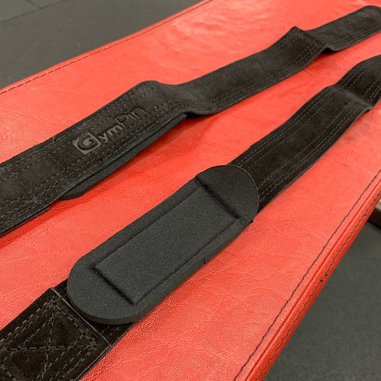 GymPin Padded Leather Weight Lifting Straps