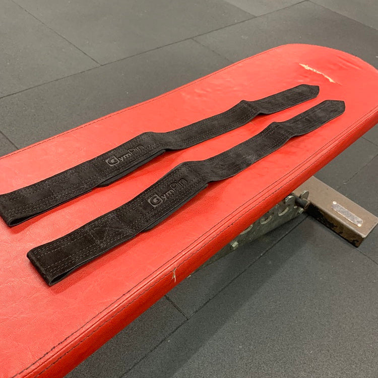 GymPin Padded Leather Weight Lifting Straps