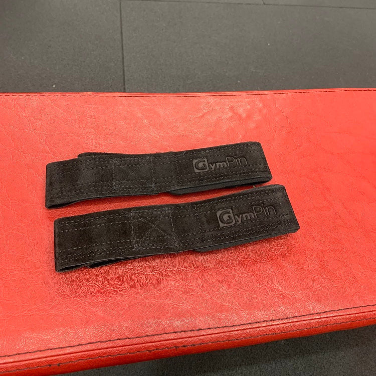 GymPin Padded Leather Weight Lifting Straps