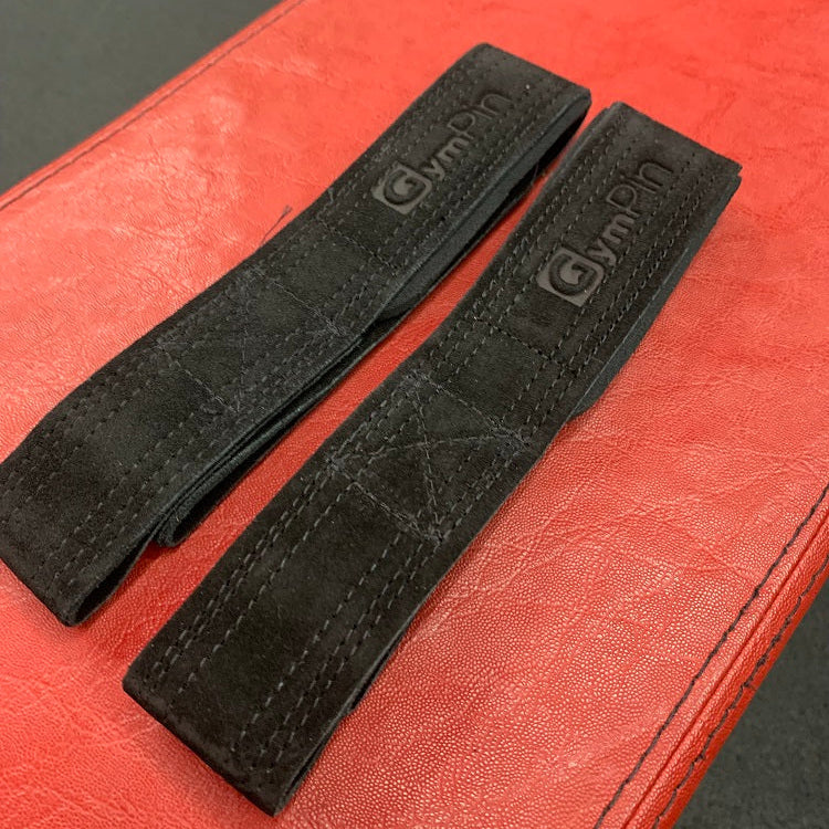 GymPin Padded Leather Weight Lifting Straps