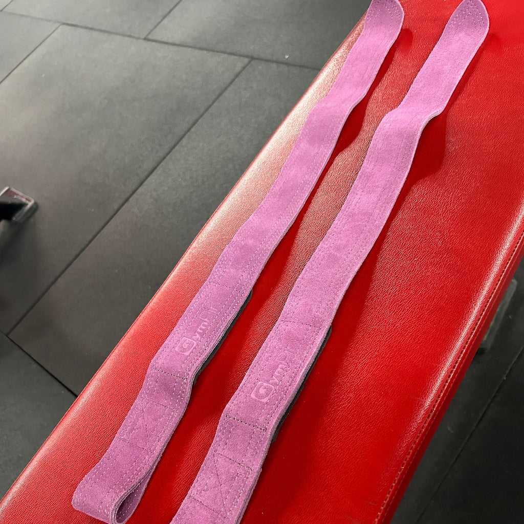 GymPin Padded Leather Weight Lifting Straps