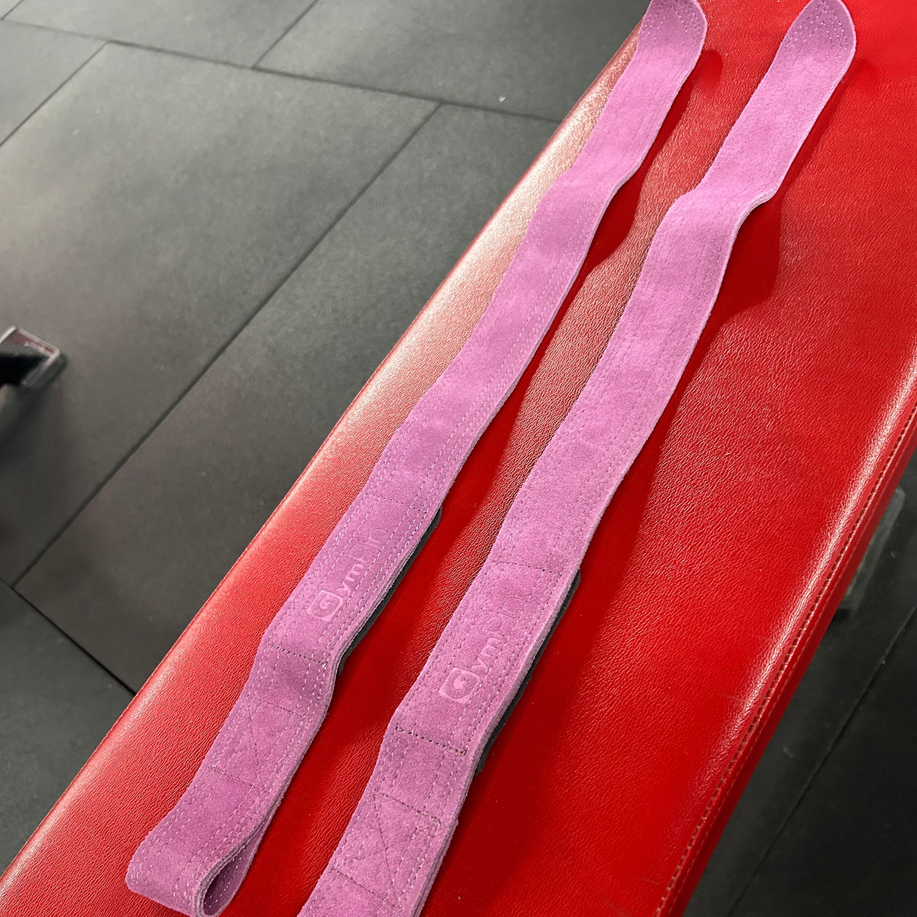 GymPin Padded Leather Weight Lifting Straps