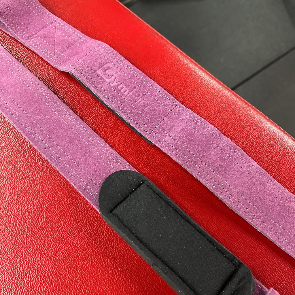 GymPin Padded Leather Weight Lifting Straps