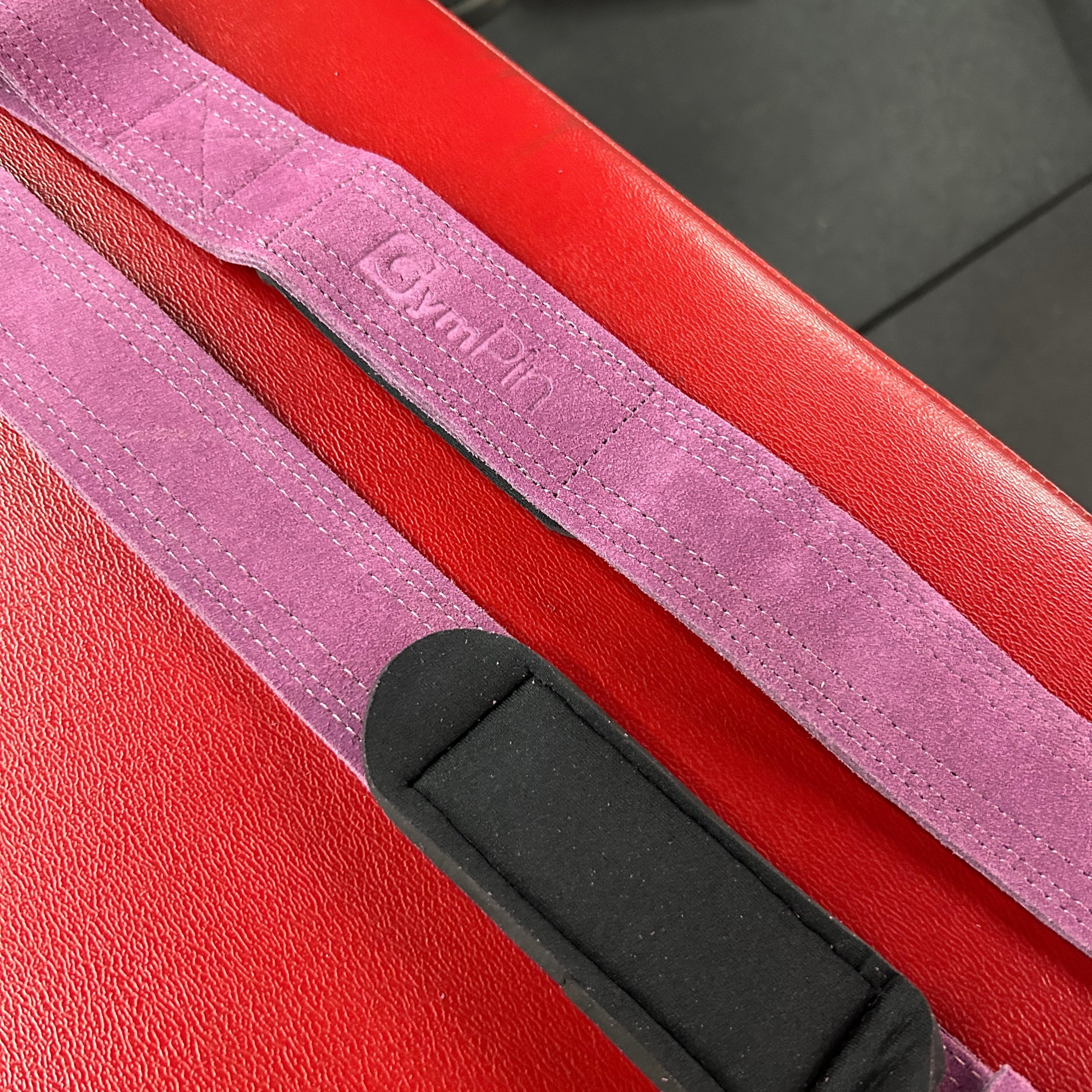 GymPin Padded Leather Weight Lifting Straps