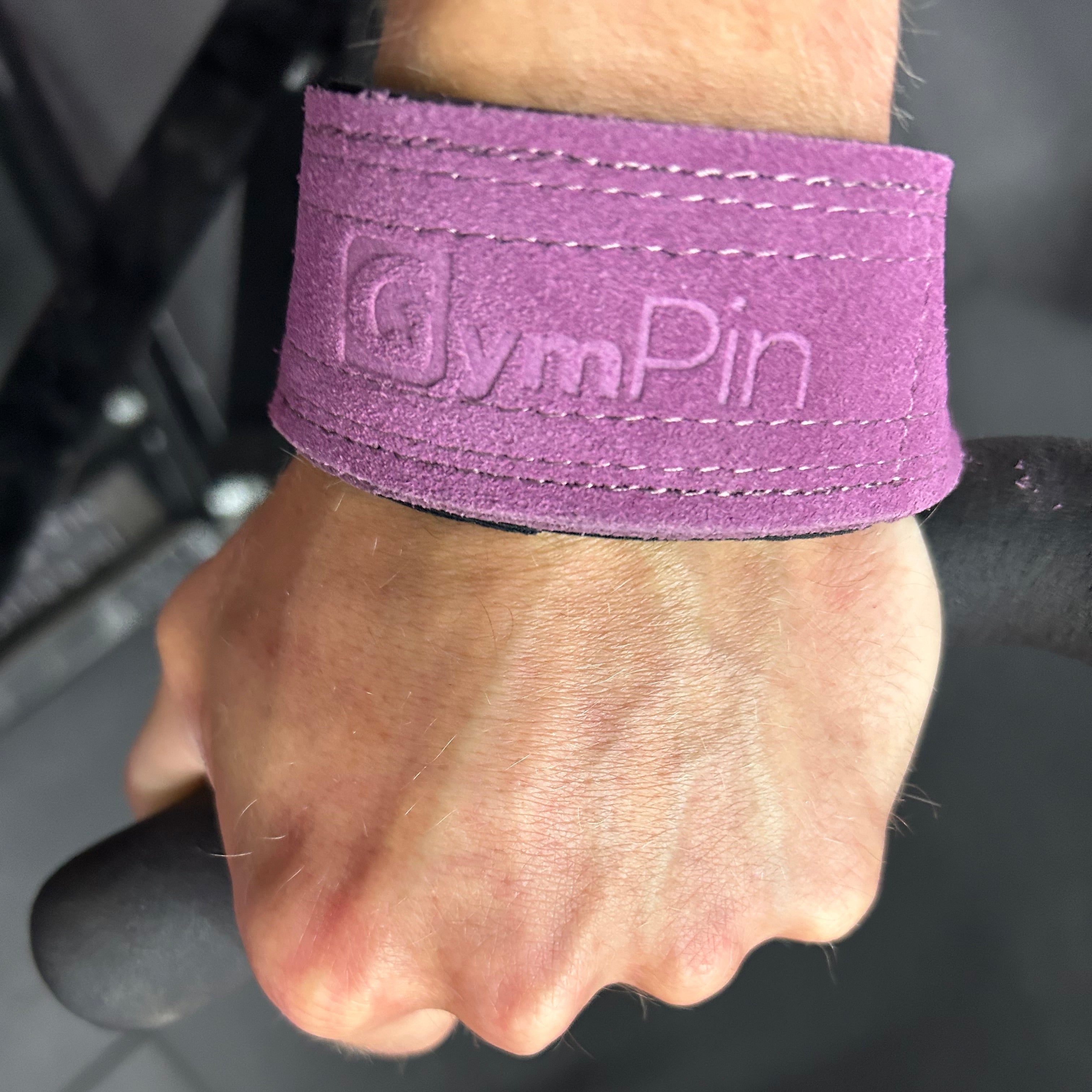 GymPin Padded Leather Weight Lifting Straps